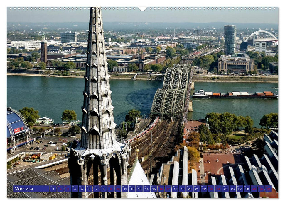 Am Rhein in Köln (CALVENDO Wandkalender 2024)