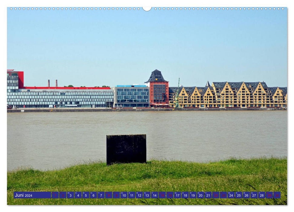 Am Rhein in Köln (CALVENDO Wandkalender 2024)