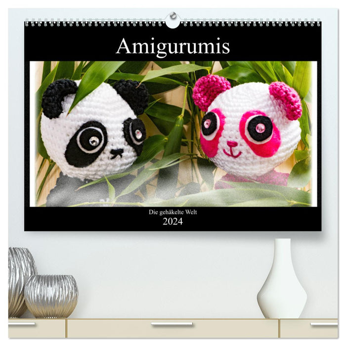 Amigurumi - Die gehäkelte Welt (CALVENDO Premium Wandkalender 2024)