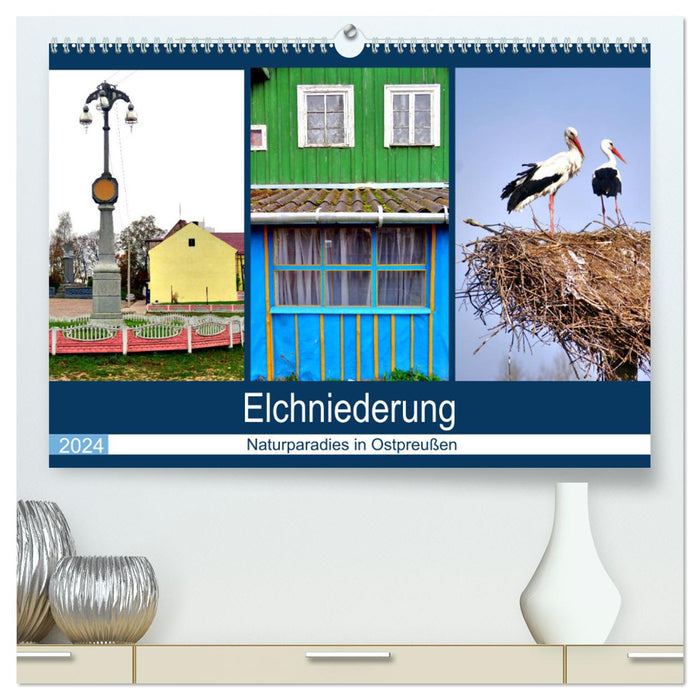 Elchniederung - Naturparadies in Ostpreußen (CALVENDO Premium Wandkalender 2024)
