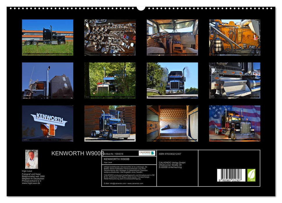 KENWORTH W900B (CALVENDO Premium Wandkalender 2024)