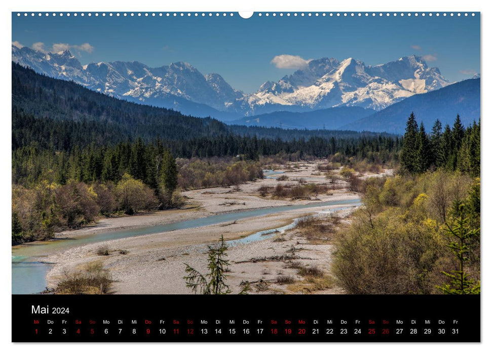 Lumière sur les paysages alpins (Calendrier mural CALVENDO 2024) 