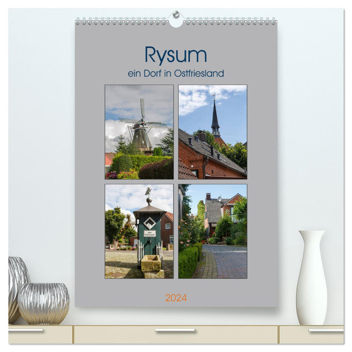 Rysum, un village de Frise orientale (Calendrier mural CALVENDO Premium 2024) 