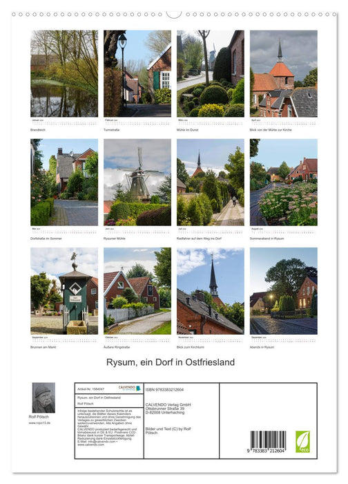 Rysum, ein Dorf in Ostfriesland (CALVENDO Premium Wandkalender 2024)