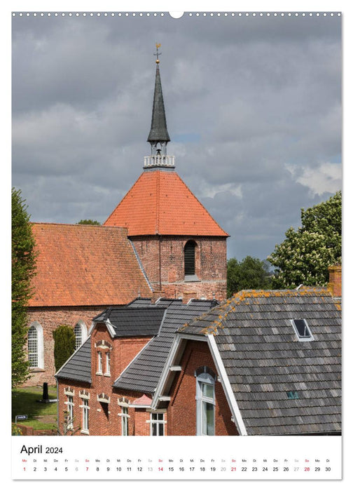 Rysum, ein Dorf in Ostfriesland (CALVENDO Premium Wandkalender 2024)