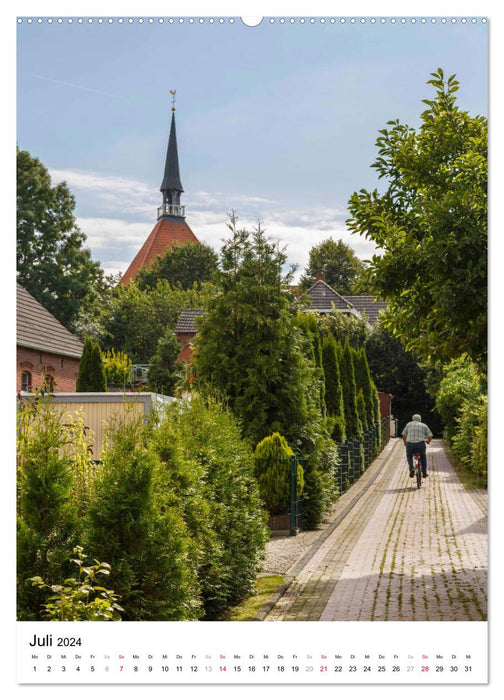 Rysum, ein Dorf in Ostfriesland (CALVENDO Premium Wandkalender 2024)