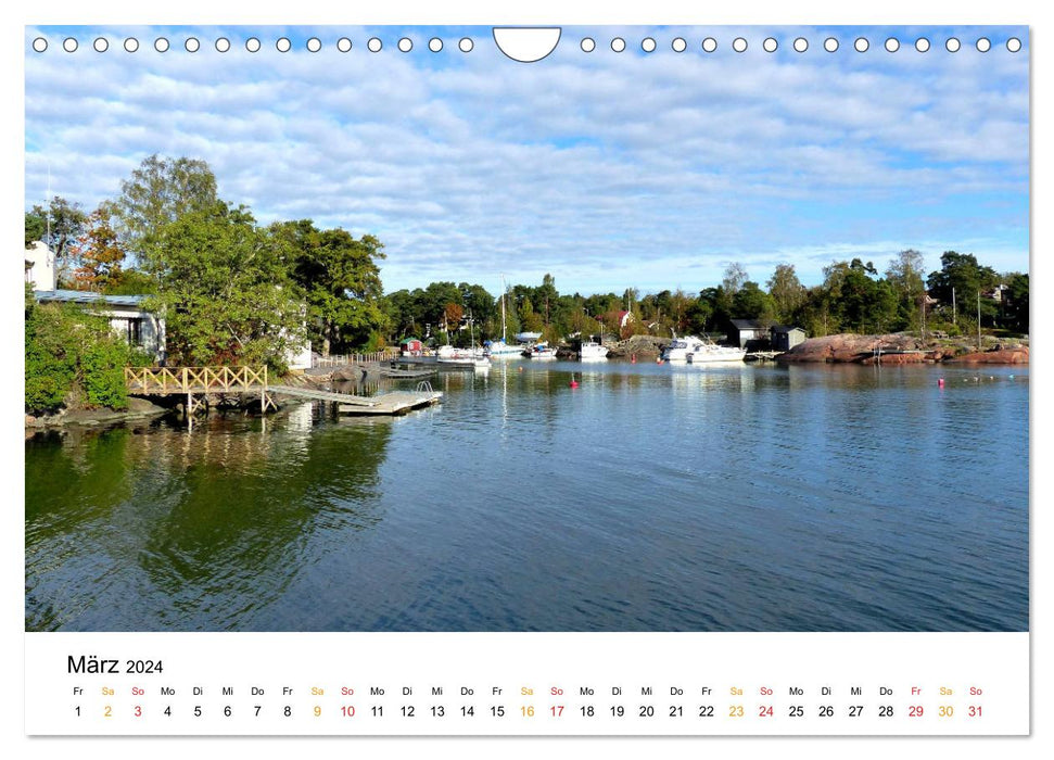 Finnland - Durch Seenlandschaften zum Polarkreis (CALVENDO Wandkalender 2024)
