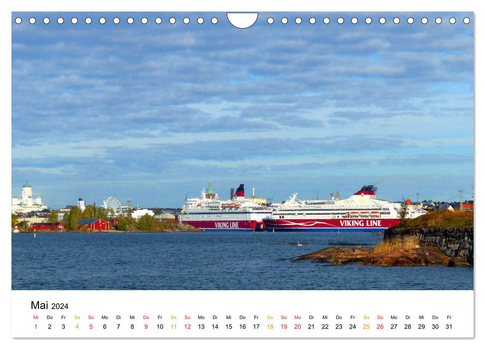 Finnland - Durch Seenlandschaften zum Polarkreis (CALVENDO Wandkalender 2024)