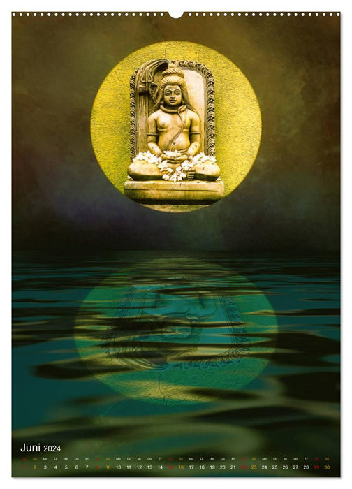 Spirituelle Wasserspiegelungen (CALVENDO Premium Wandkalender 2024)