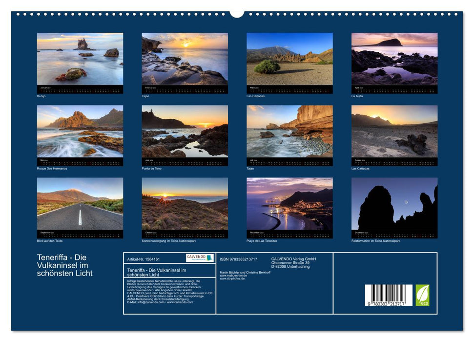 Teneriffa - Die Vulkaninsel im schönsten Licht (CALVENDO Premium Wandkalender 2024)