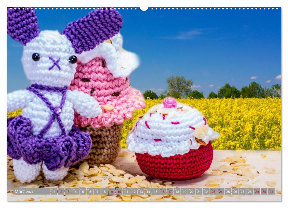 Amigurumi - Le monde du crochet (Calendrier mural CALVENDO 2024) 