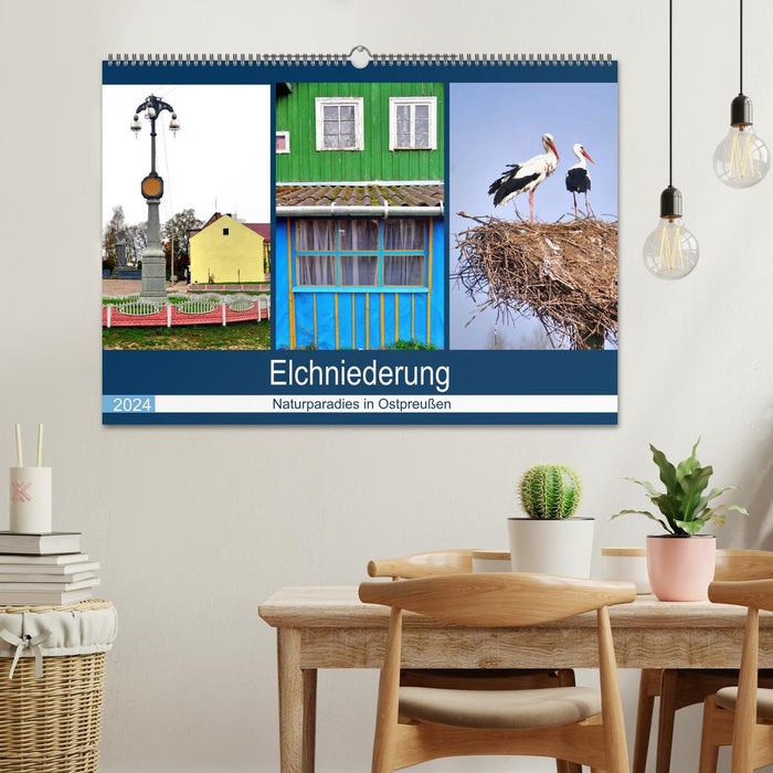 Elchniederung - Naturparadies in Ostpreußen (CALVENDO Wandkalender 2024)
