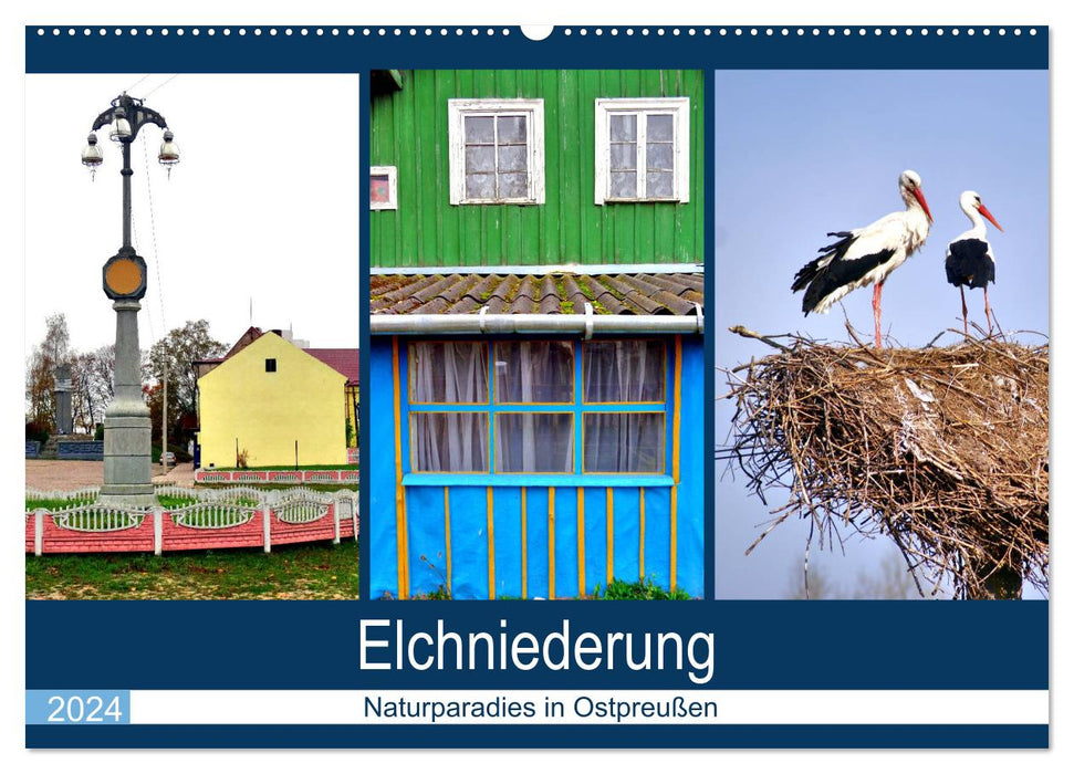 Elchniederung - Naturparadies in Ostpreußen (CALVENDO Wandkalender 2024)