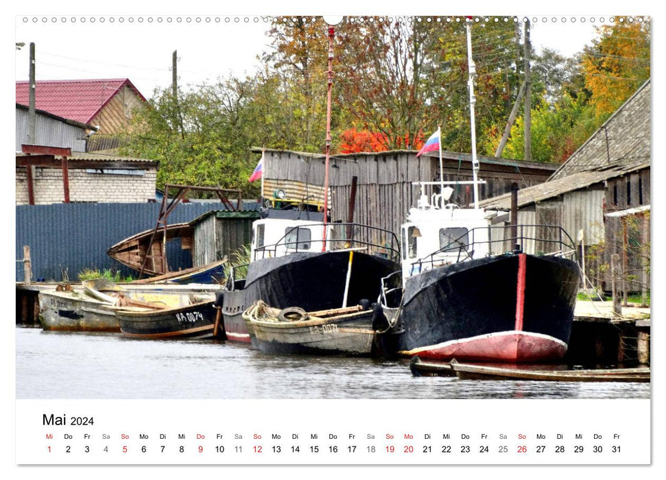 Plaine d'orignaux - paradis naturel en Prusse orientale (calendrier mural CALVENDO 2024) 