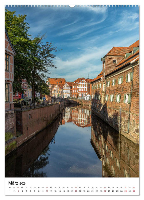 Hanseatic city of Stade - historic city on the Elbe (CALVENDO wall calendar 2024) 