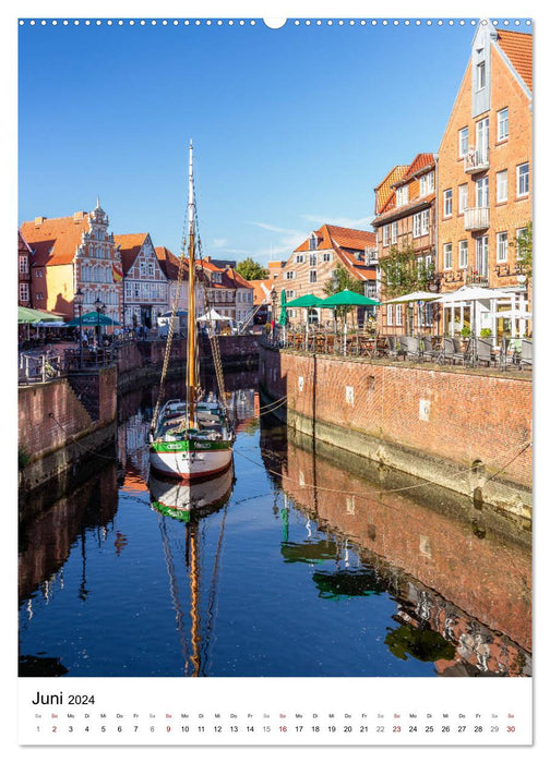 Hanseatic city of Stade - historic city on the Elbe (CALVENDO wall calendar 2024) 