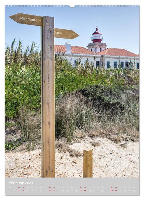Sea marks - lighthouses on Portugal's coasts (CALVENDO wall calendar 2024) 