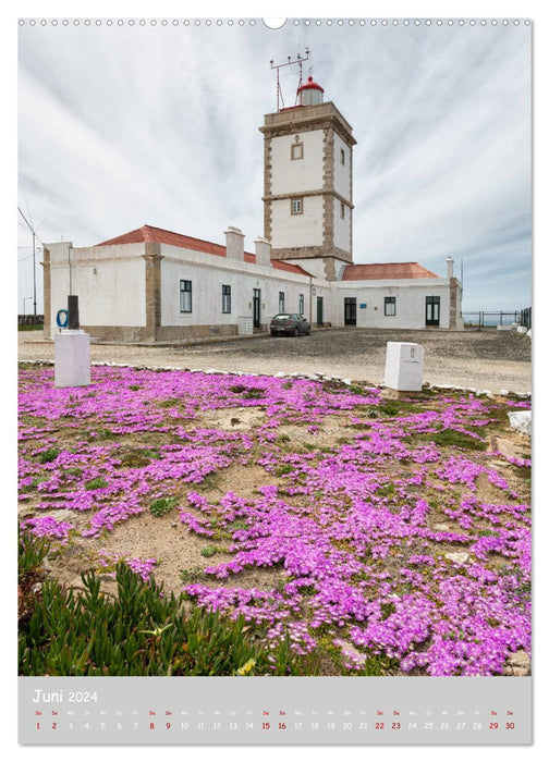 Marques de mer - phares sur les côtes du Portugal (calendrier mural CALVENDO 2024) 