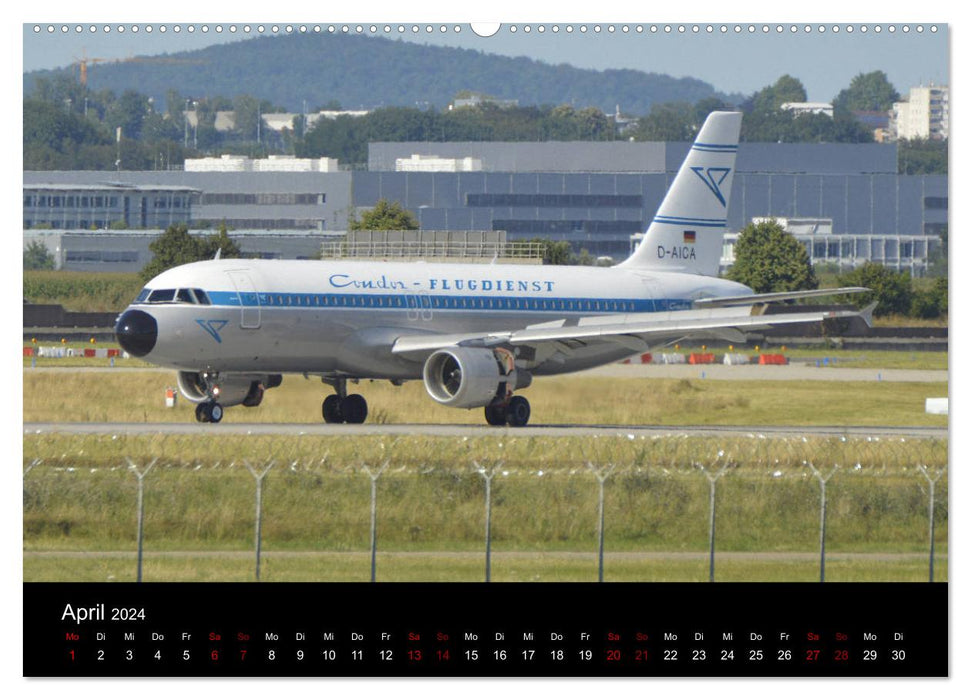 In their old glory: aircraft in retro livery (CALVENDO wall calendar 2024) 