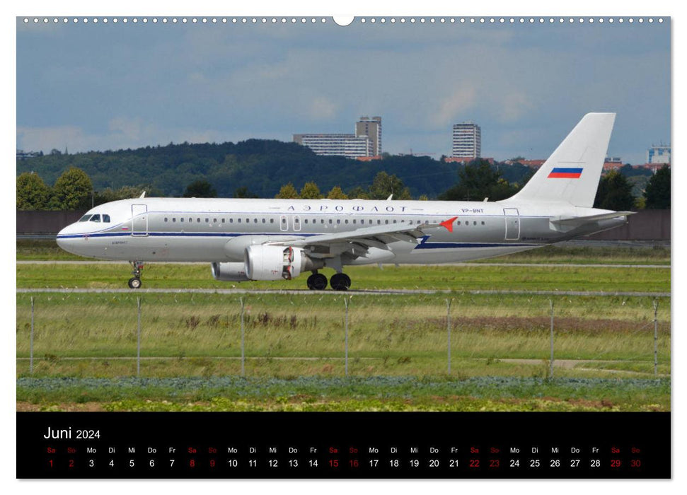 In their old glory: aircraft in retro livery (CALVENDO wall calendar 2024) 