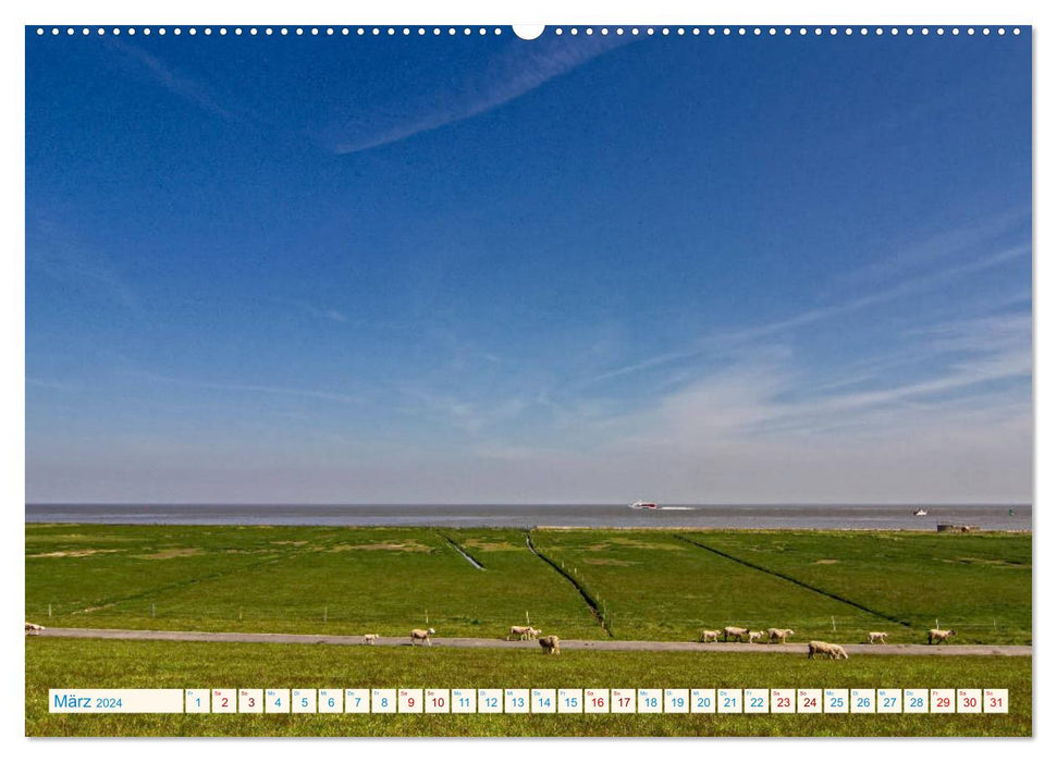 Cuxhaven, Landschaften zwischen Küste und Heide (CALVENDO Wandkalender 2024)