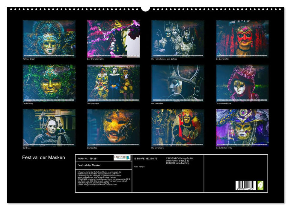 Festival der Masken (CALVENDO Wandkalender 2024)