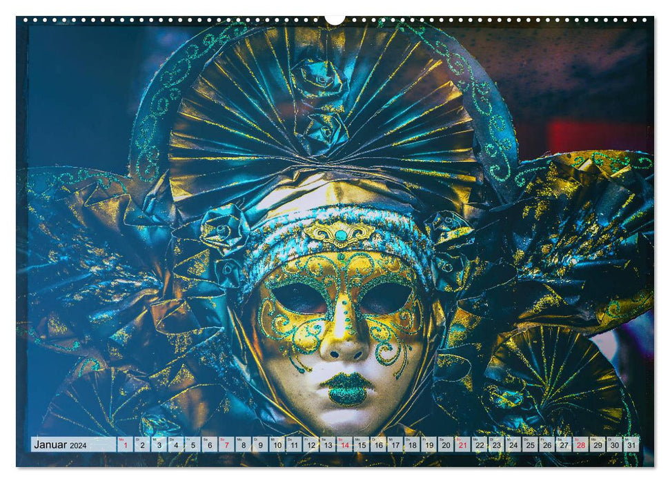 Festival der Masken (CALVENDO Wandkalender 2024)