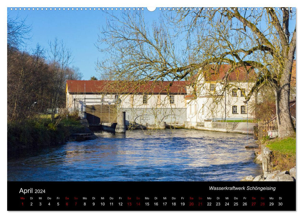 Die Amper - Ansichten eines bayerischen Flusses (CALVENDO Premium Wandkalender 2024)