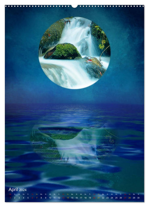 Reflets spirituels de l'eau (Calendrier mural CALVENDO 2024) 