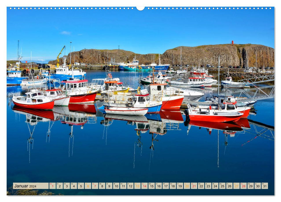 Beautiful ports between Iceland and Barbados (CALVENDO wall calendar 2024) 