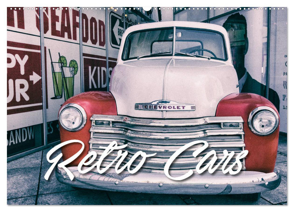 Retro Cars (CALVENDO Wandkalender 2024)