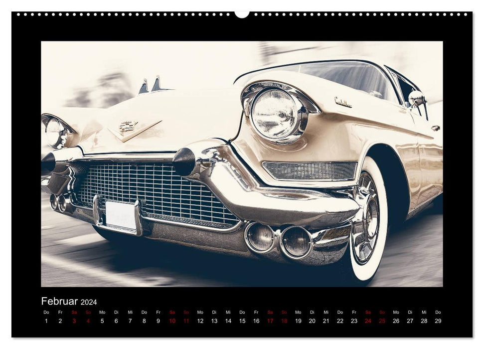 Retro Cars (CALVENDO Wandkalender 2024)