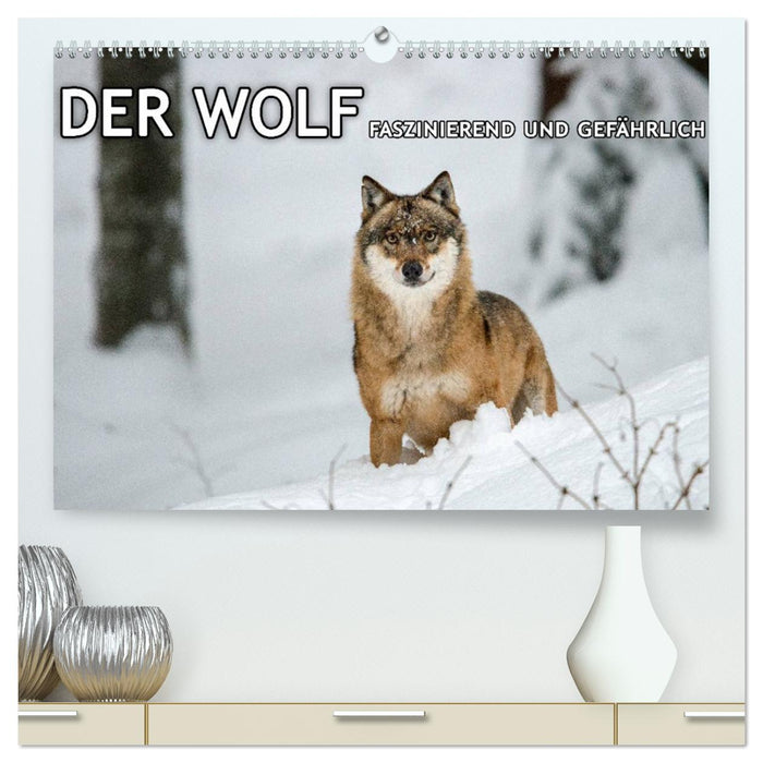 DER WOLF - faszinierend und gefährlich (CALVENDO Premium Wandkalender 2024)