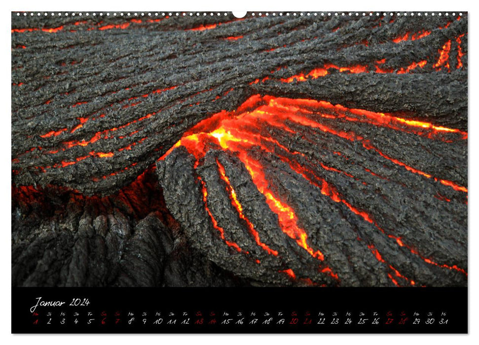 Kilauea Volcano Hawaii - Auf den Spuren von Feuergöttin Pele (CALVENDO Premium Wandkalender 2024)