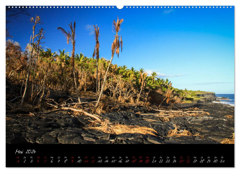 Volcan Kilauea Hawaii – Sur les traces de la déesse du feu Pelé (Calvendo Premium Wall Calendar 2024) 