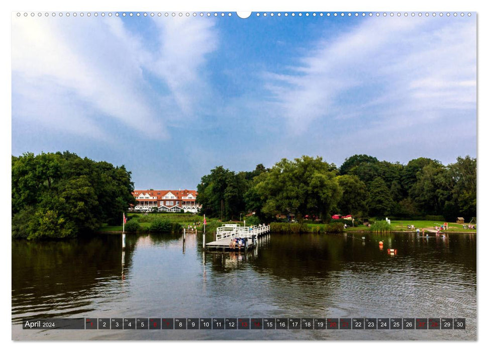 Bad Zwischenahn, promenade dans le parc et visite du lac (calendrier mural CALVENDO 2024) 