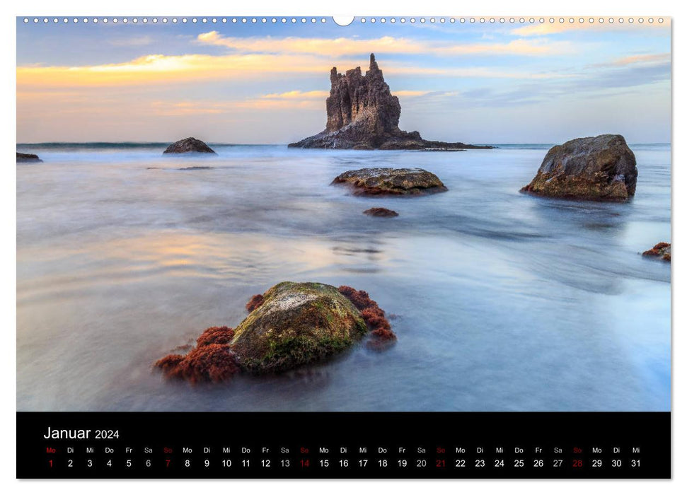 Tenerife - The volcanic island in the most beautiful light (CALVENDO wall calendar 2024) 