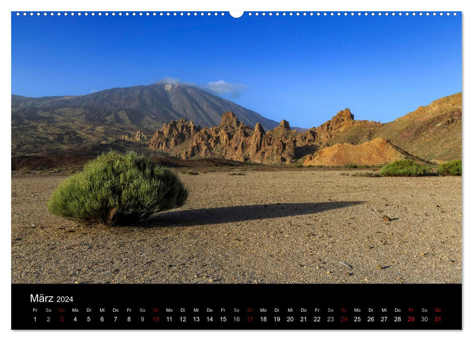 Tenerife - The volcanic island in the most beautiful light (CALVENDO wall calendar 2024) 