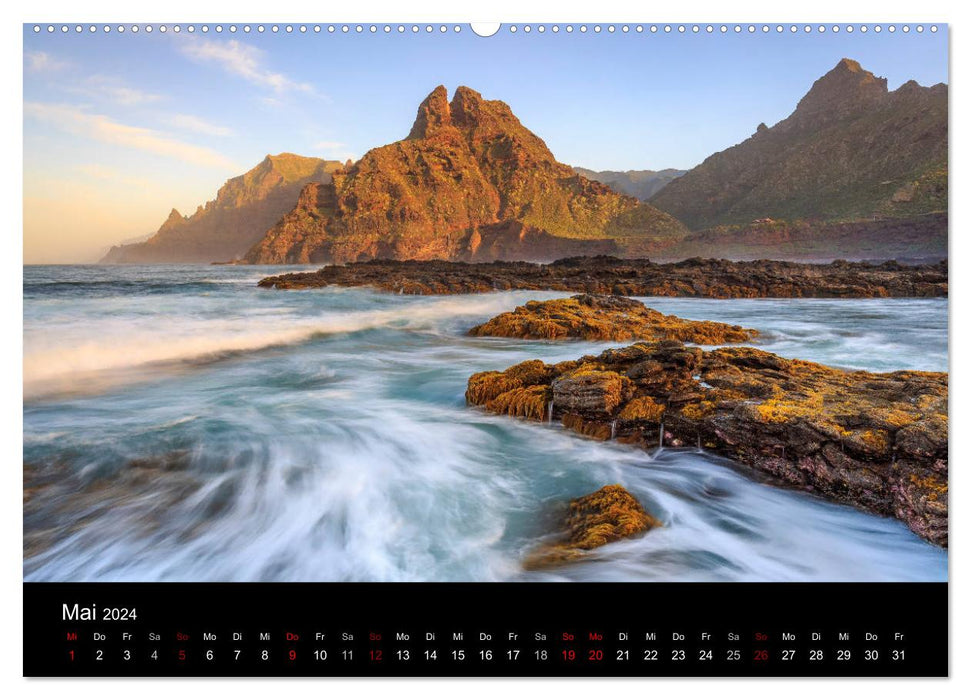 Tenerife - The volcanic island in the most beautiful light (CALVENDO wall calendar 2024) 