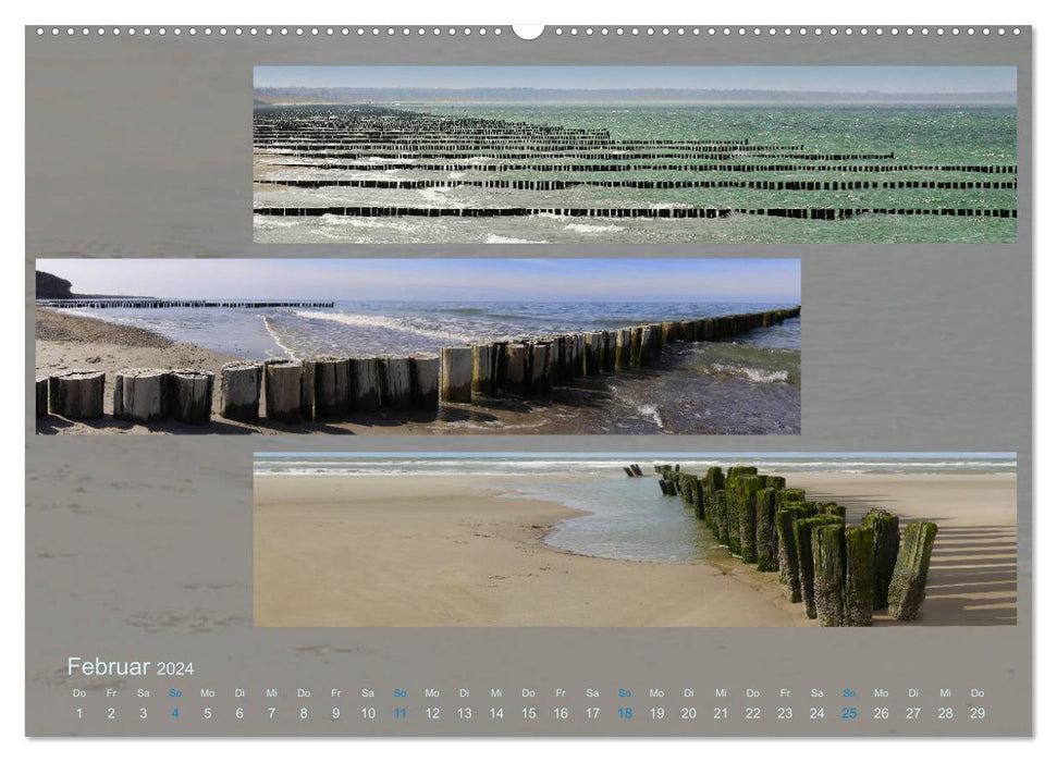 Küstenträume im Panoramablick (CALVENDO Wandkalender 2024)