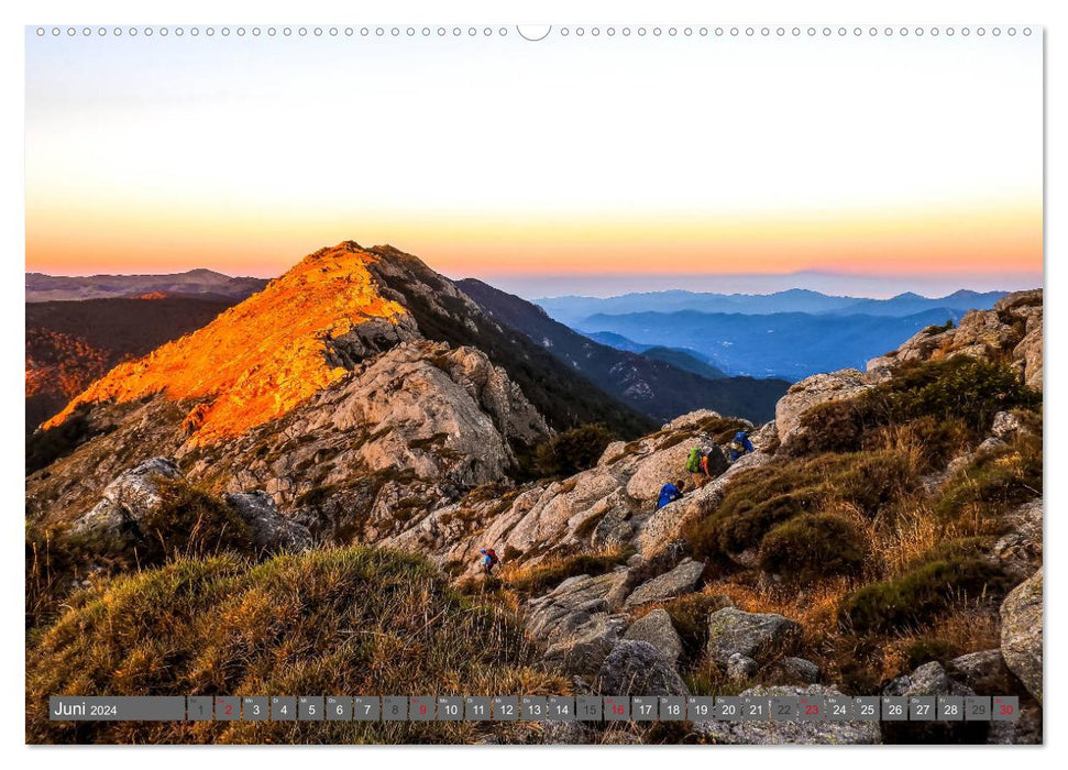 Corse - sentier de grande randonnée GR 20 (calendrier mural CALVENDO 2024) 