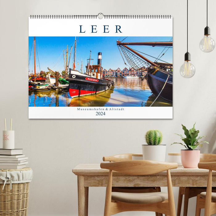 LEER museum harbor and old town (CALVENDO wall calendar 2024) 