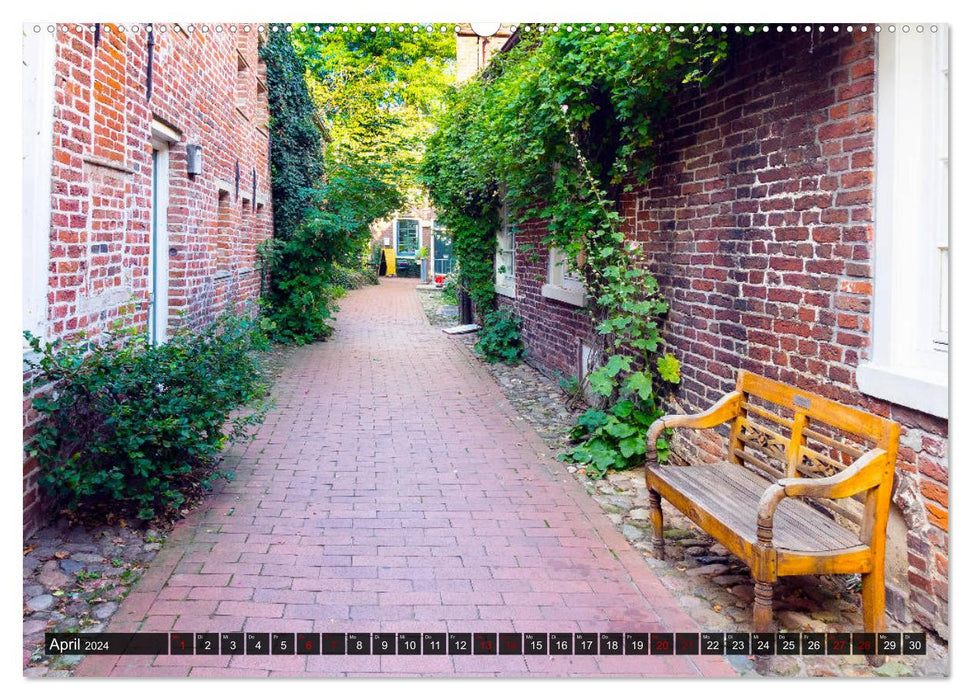 LEER Museumshafen und Altstadt (CALVENDO Wandkalender 2024)