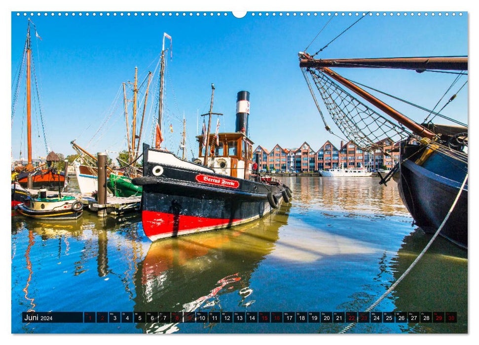 LEER museum harbor and old town (CALVENDO wall calendar 2024) 