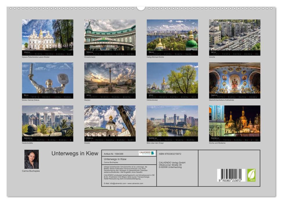 Unterwegs in Kiew (CALVENDO Premium Wandkalender 2024)