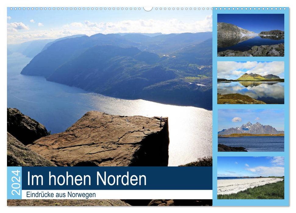 Dans l'extrême nord - impressions de Norvège (calendrier mural CALVENDO 2024) 