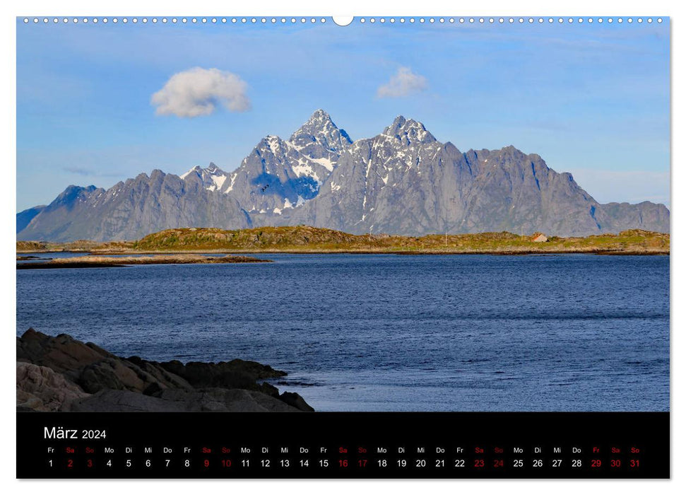 Dans l'extrême nord - impressions de Norvège (calendrier mural CALVENDO 2024) 