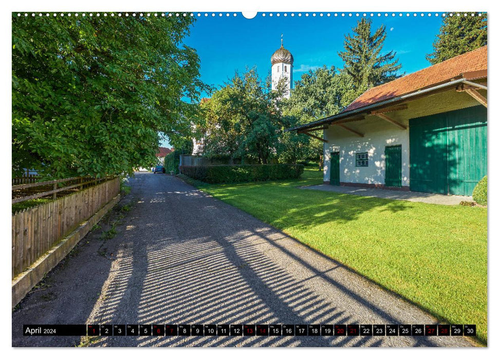 Paysages bavarois - Un voyage à travers la région de Dachau (calendrier mural CALVENDO 2024) 