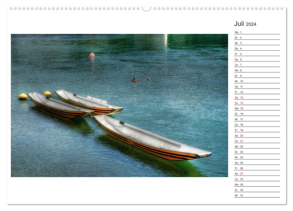 Basel, a city on the Rhine (CALVENDO Premium Wall Calendar 2024) 