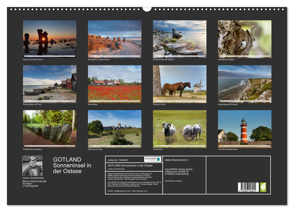 Gotland - sunny island in the Baltic Sea (CALVENDO wall calendar 2024) 